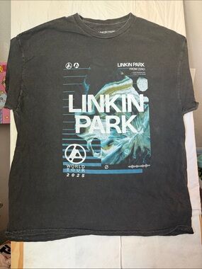 Linkin Park 2025 World Tour Black Graphic Tee